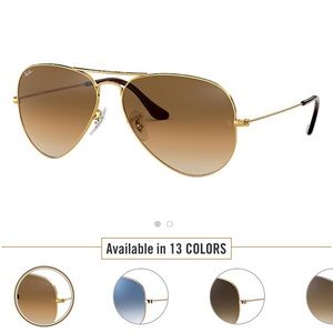 Gold rayban aviator. Brand new.